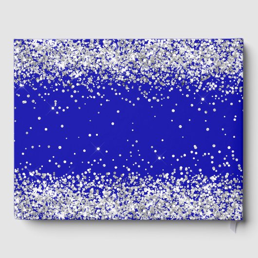 Livre D'or Sweet 16 robe bleue royale parties scintillant (Verso)