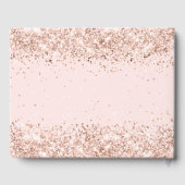 Livre D'or Sweet 16 rose robe d'or confetti (Verso)