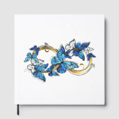 Livre D'or Symbol Infinity of Blue Morpho Butterflies (Recto)