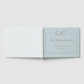 Livre D'or Symbole d'infini Dusty Mariage d'or gris bleu (Complet)