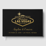 Livre D'or SYMBOLE Élégant Gold Las Vegas<br><div class="desc">Chic, moderne et élégant or Las Vegas Mariage Sign mariage livre d'or est magnifique pour les mariages de destination Vegas! ・ ・ ・ ・ ・ ・ ・ ・ Cliquer PLUS loin sur la PERSONNALISER pour modifier la couleur, les polices et l'agencement du texte de l'arrière - plan. ! ・ ・...</div>