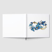 Livre D'or Symbole infini de papillons Morpho bleus (Complet)