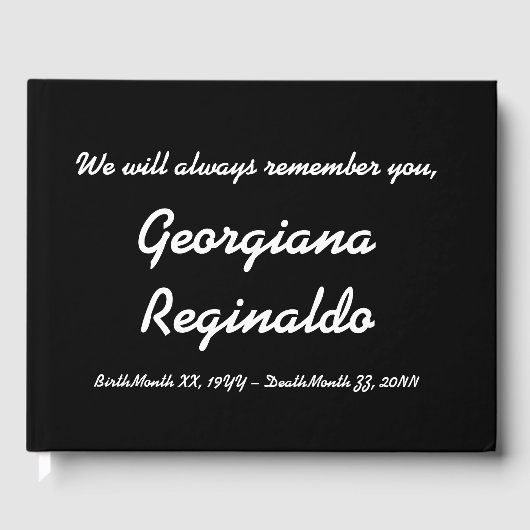 Livre d'or Sympathy simple et Customisé (Recto)