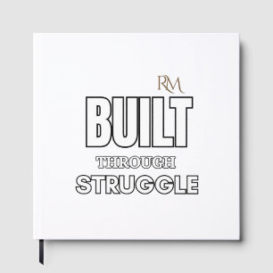 Livre D'or T-shirt avec citation «Construit par la lutte»   M