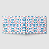 Livre D'or Tableau de contrôle bleu rose rétro Abstrait (Complet)