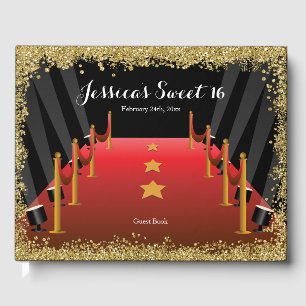 Livre D'or Tapis rouge Hollywood Parties scintillant Sweet 16