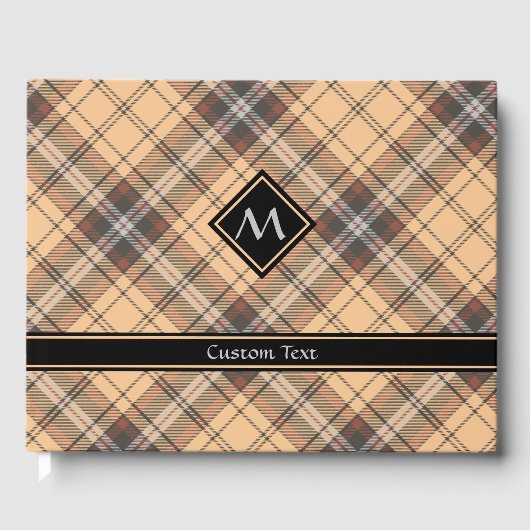 Livre D'or Tartan beige et Brown (Recto)
