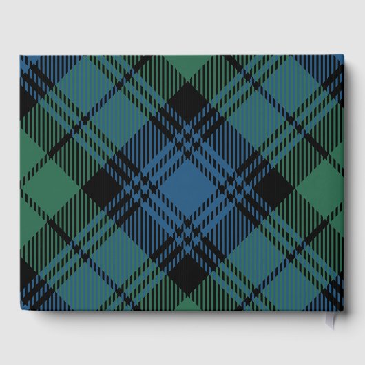 Livre D'or Tartan Clan Campbell Plaid Blue Green Check person (Verso)