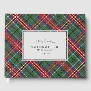 Livre D'or Tartan, Mariage Rustique Plaid