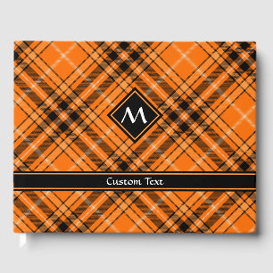 Livre D'or Tartan orange d'Halloween