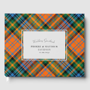 Livre D'or Tartan Orange Vert Rustique Murray