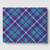 Livre D'or Tartan vert de mer, violet et bleu (Verso)