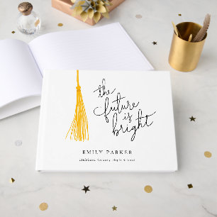 Livre D'or Tassel Jaune L'Avenir Est Un Bon Graduation