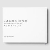 Livre D'or Tassel - Script photo Classe de diplôme de Keepsak (Verso)