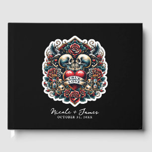 Livre D'or Tatouage de mariage cœur squelette du véritable am