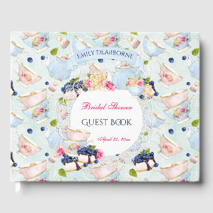 Livre D'or Tea Party Dentelle Doily Tasses à Thé Roses