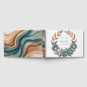 Livre D'or Teal Roses and Copper Leaves Wedding (Complet)