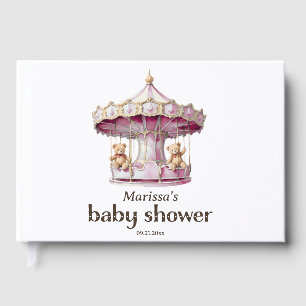 Livre D'or Teddy Bear Twin Girl Baby shower