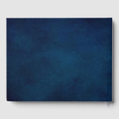 Livre D'or Terracotta Marine Bleu Vert Mariage géométrique (Verso)