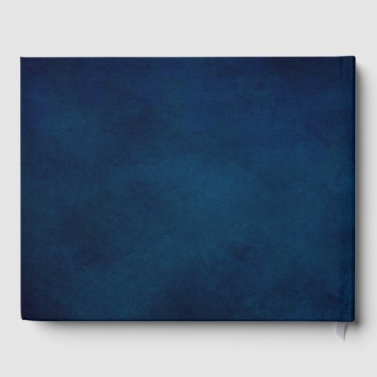 Livre D'or Terracotta Marine Bleu Vert Mariage géométrique (Verso)