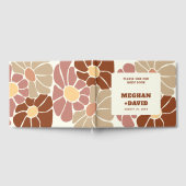 Livre D'or Terracotta Retro Super Boho Chic Floral Mariage (Complet)