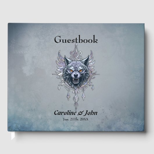 Livre D'or Tête de loup mystique. (Recto)