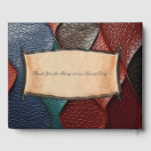 Livre D'or Texture en cuir artistique (Verso)