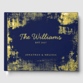 Livre d'or Texture unique Marine Blue Foil Livre d (Recto)