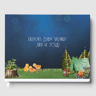Livre D'or Thème Camping Baby shower Twin