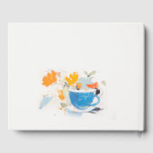 Livre D'or Thème floral moderne pour la fête de la mariée aut (Verso)