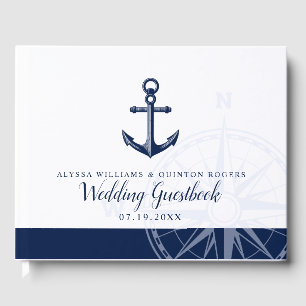 Livre D'or Thème Nautique MARIAGE ANCRE VINTAGE