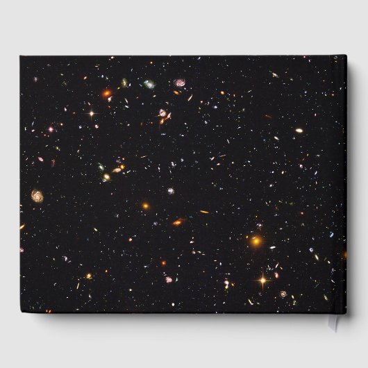 Livre D'or Thème scientifique avec photo spatiale profonde (Verso)