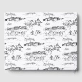 Livre D'or Toile Chattanooga Mariage noir et blanc (Verso)