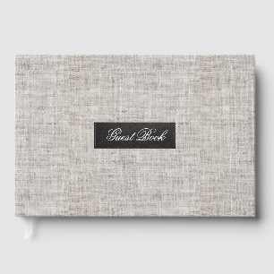 Livre D'or Toile de jute moderne