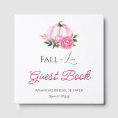 Livre D'or Tombez amoureux de la douche de mariage rustique r (Recto)