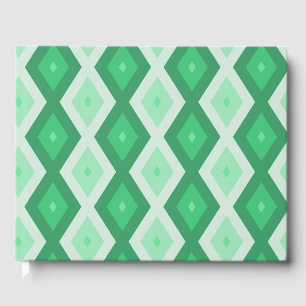 Livre D'or Tons de motif diamant vert