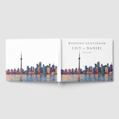 Livre D'or Toronto Skyline Watercolor Wedding (Complet)