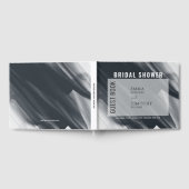 Livre D'or Touches de pinceau modernes, noires et grises (Complet)