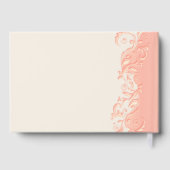 Livre D'or Tourbillon Floral de Pêche Élégant (Verso)