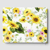 Livre D'or Tournesol à l'aquarelle 7 (Verso)