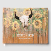 Livre D'or Tournesols rustiques crâne de taureau floral occid (Recto)