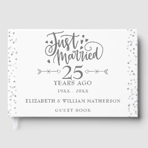 Livre D'or Tout juste mariés 25e anniversaire de mariage