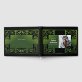 Livre D'or Traditional Green Irish Celtic Design (Complet)
