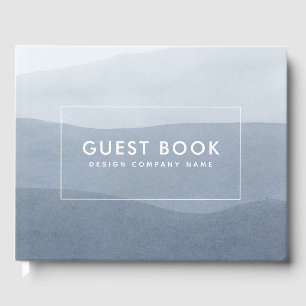 Livre D'or Tranquille Gris Fade À Blanc. Paysage Abstrait