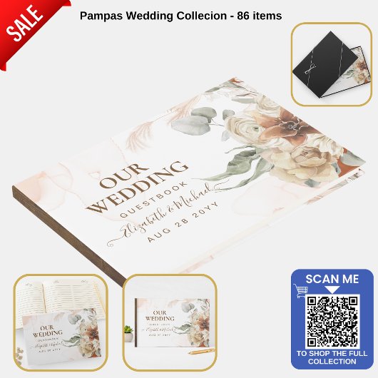 Livre D'or Trending Terracotta Pampas Grass Mariage