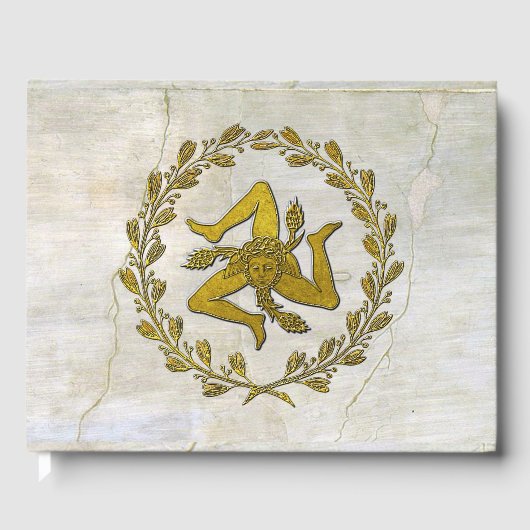 Livre D'or Trinacria sicilienne et couronne d'olivier (Recto)