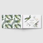 Livre D'or Tropical Foliage Mariage Vert & Or (Complet)