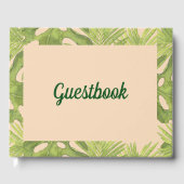 Livre D'or Tropical Green et Blush Mariage (Recto)