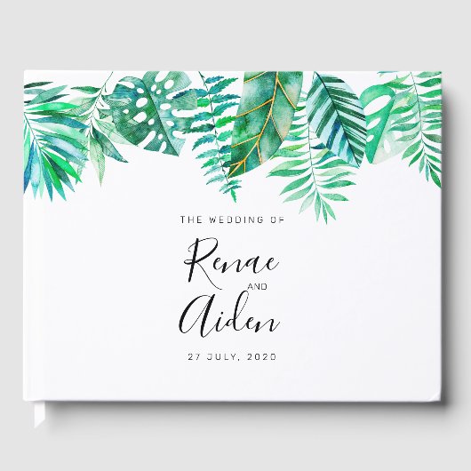 Livre d'or tropical, mariage tropical (Recto)