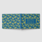 Livre D'or Tropical Summer Palm Trees Vacances Bleu Jaune (Complet)